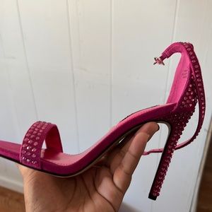 Fuchsia nine west heels 6 1/2m